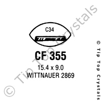 GS CF355 Watch Crystal