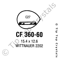 GS CF360-60 Watch Crystal