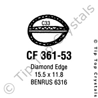 GS CF361-53 Watch Crystal