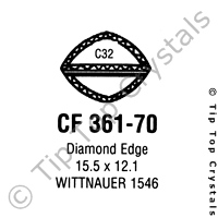 GS CF361-70 Watch Crystal