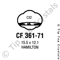 GS CF361-71 Watch Crystal