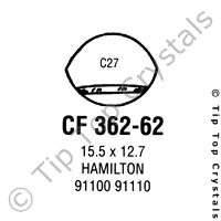 GS CF362-62 Watch Crystal