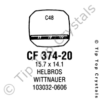 GS CF374-20 Watch Crystal