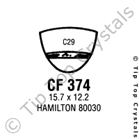 GS CF374 Watch Crystal