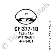 GS CF377-10 Watch Crystal