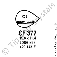GS CF377 Watch Crystal