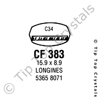 GS CF383 Watch Crystal