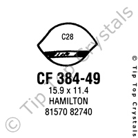 GS CF384-49 Watch Crystal