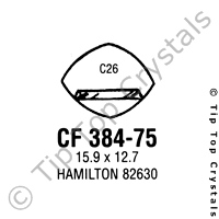 GS CF384-75 Watch Crystal