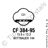 GS CF384-95 Watch Crystal