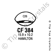 GS CF384 Watch Crystal