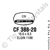 GS CF388-20 Watch Crystal