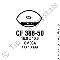 GS CF388-50 Watch Crystal