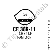 GS CF389-11 Watch Crystal