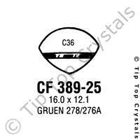GS CF389-25 Watch Crystal