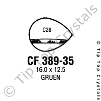 GS CF389-35 Watch Crystal