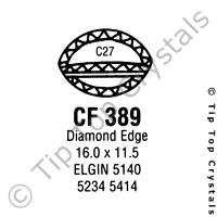 GS CF389 Watch Crystal