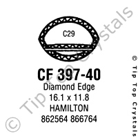 GS CF397-40 Watch Crystal