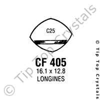 GS CF405 Watch Crystal