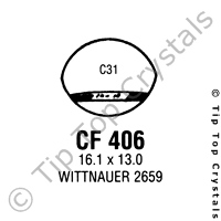 GS CF406 Watch Crystal