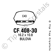 GS CF408-30 Watch Crystal