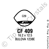 GS CF409 Watch Crystal