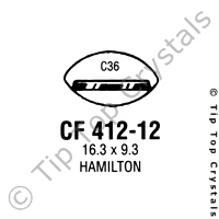 GS CF412-12 Watch Crystal