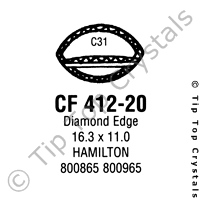 GS CF412-20 Watch Crystal