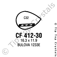GS CF412-30 Watch Crystal