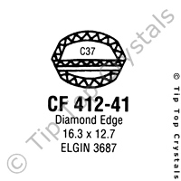 GS CF412-41 Watch Crystal