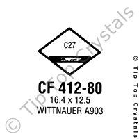 GS CF412-80 Watch Crystal