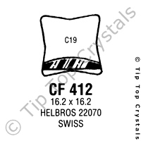 GS CF412 Watch Crystal