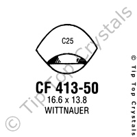 GS CF413-50 Watch Crystal