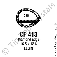 GS CF413 Watch Crystal