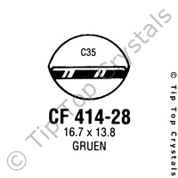 GS CF414-28 Watch Crystal