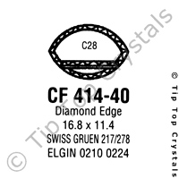 GS CF414-40 Watch Crystal