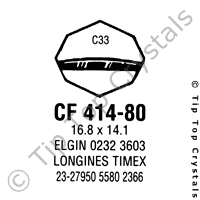 GS CF414-80 Watch Crystal