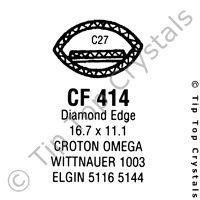 GS CF414 Watch Crystal