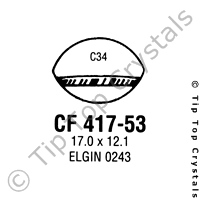 GS CF417-53 Watch Crystal