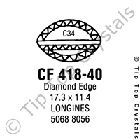 GS CF418-40 Watch Crystal