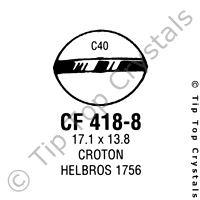 GS CF418-8 Watch Crystal