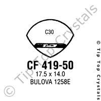 GS CF419-50 Watch Crystal