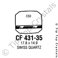 GS CF431-35 Watch Crystal