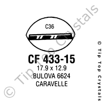 GS CF433-15 Watch Crystal