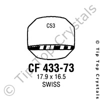 GS CF433-73 Watch Crystal