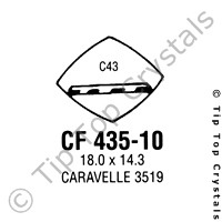 GS CF435-10 Watch Crystal