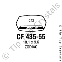 GS CF435-55 Watch Crystal