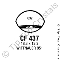 GS CF437 Watch Crystal