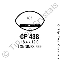 GS CF438 Watch Crystal