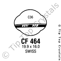 GS CF464 Watch Crystal